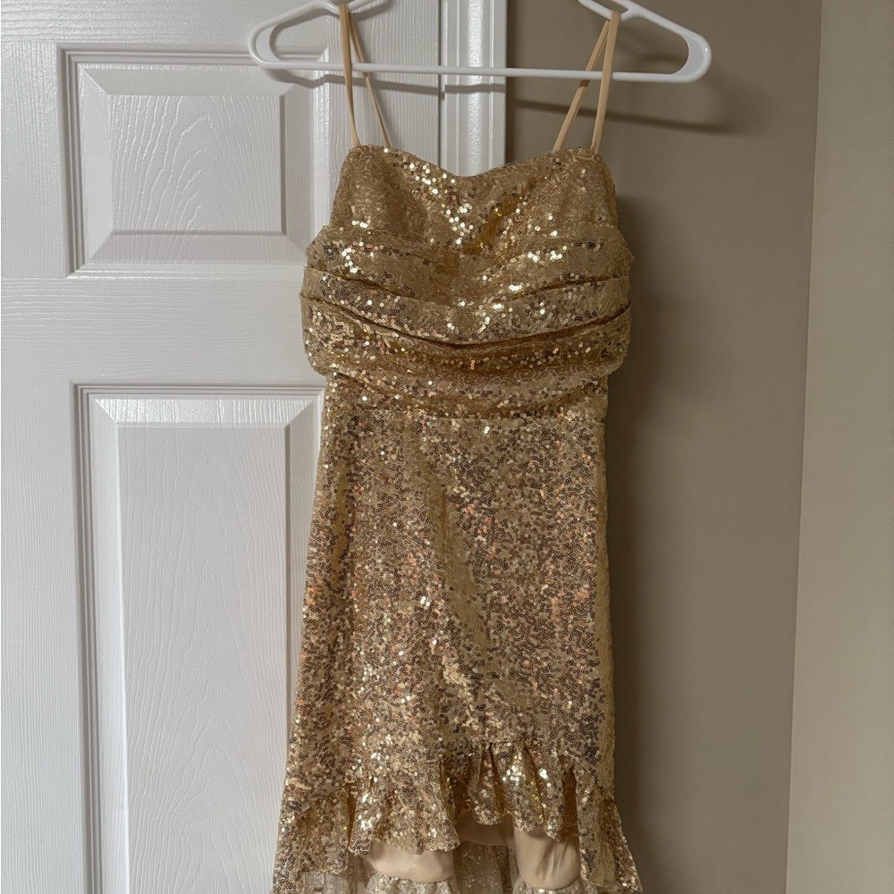 Gold Sequin Dress